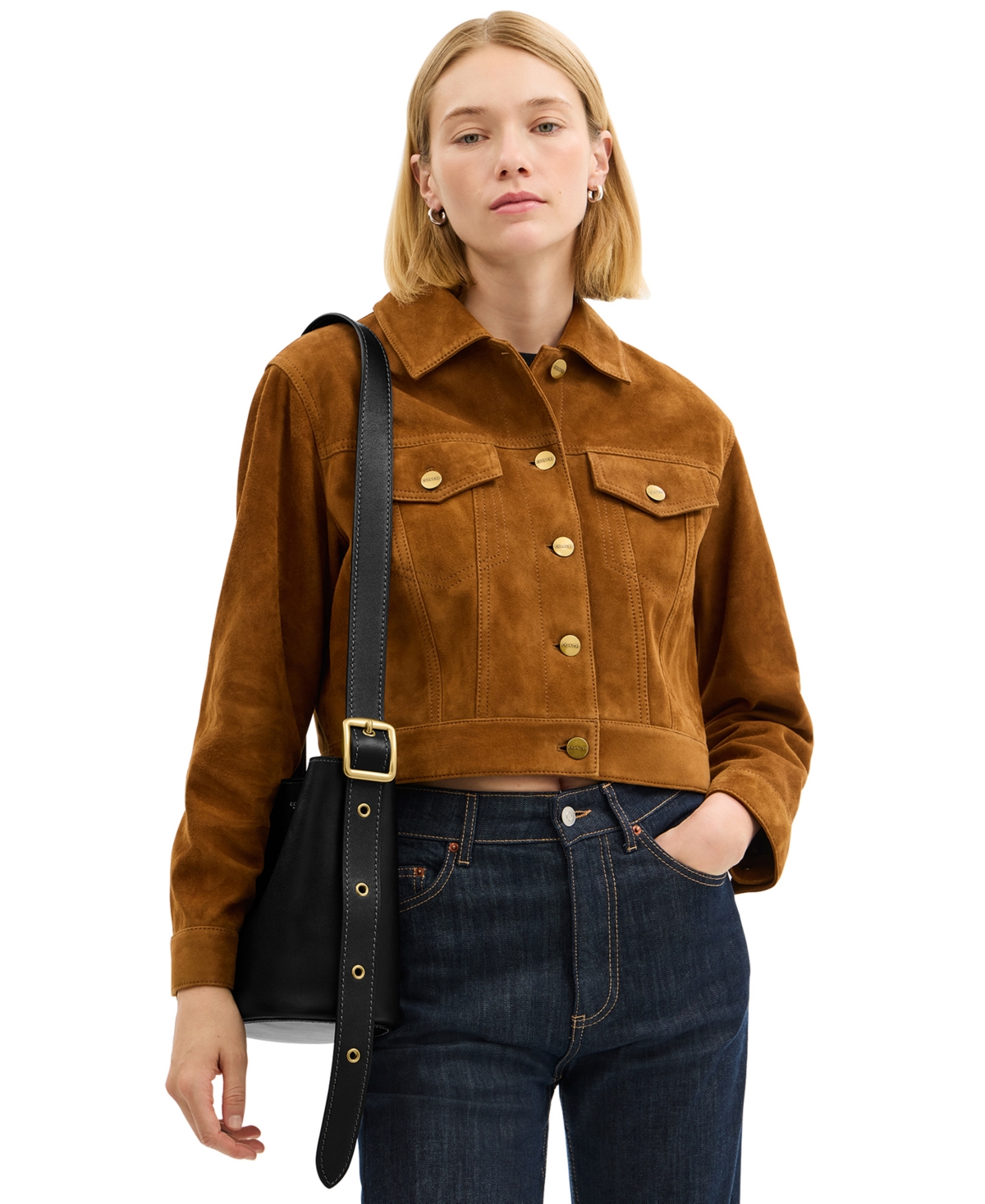 Coach Bleecker Small Leather Bucket Bag