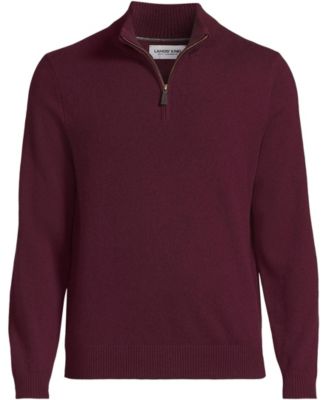 Men's Fine Gauge Quarter Zip Sweater