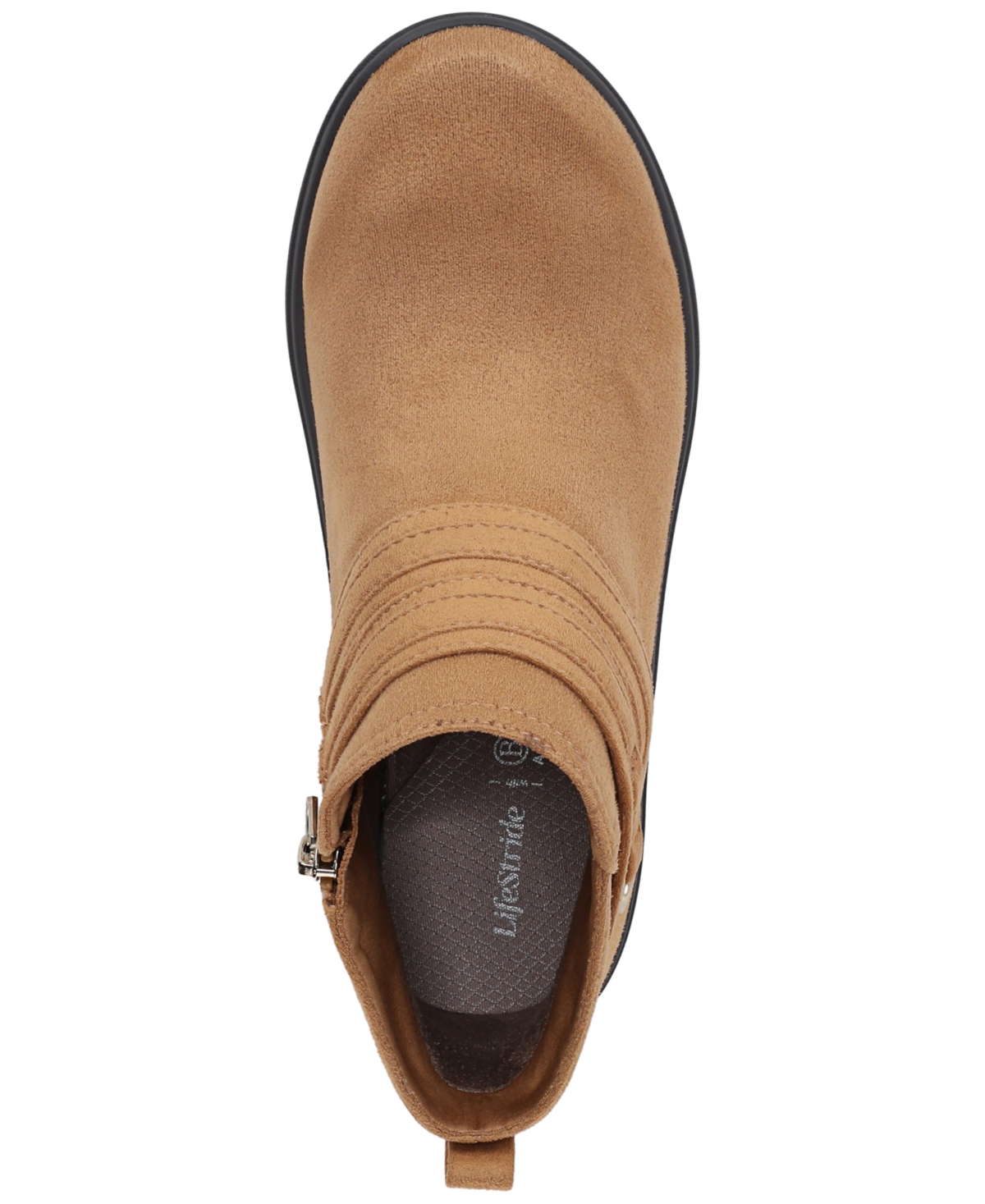 Lifestride Women's Brave Zipper Ankle Booties In Brown