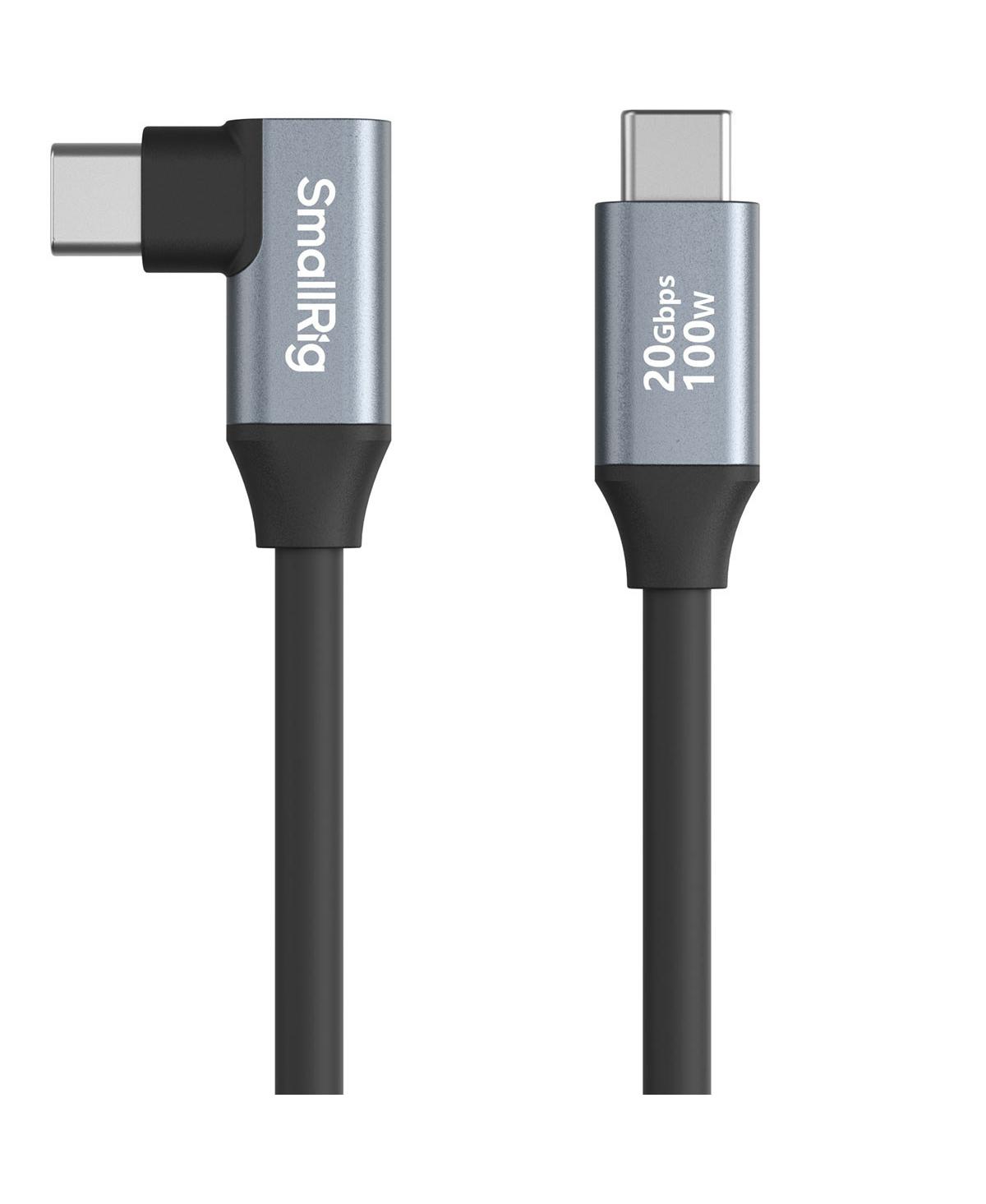 SmallRig 23.6" 100W Usb-c to Usb-c Right Angle Data Cable