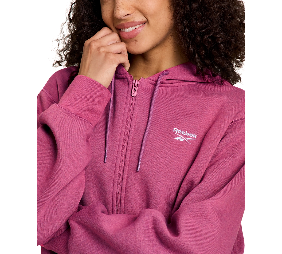 Reebok Women's Long Sleeves Sweatshirt In Pink