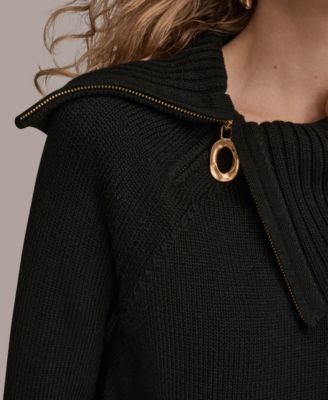 Women's Zip Neck Sweater