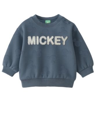 Baby Boys' Mickey Print Sweater, Bodysuit and Pants, 3-Piece Set