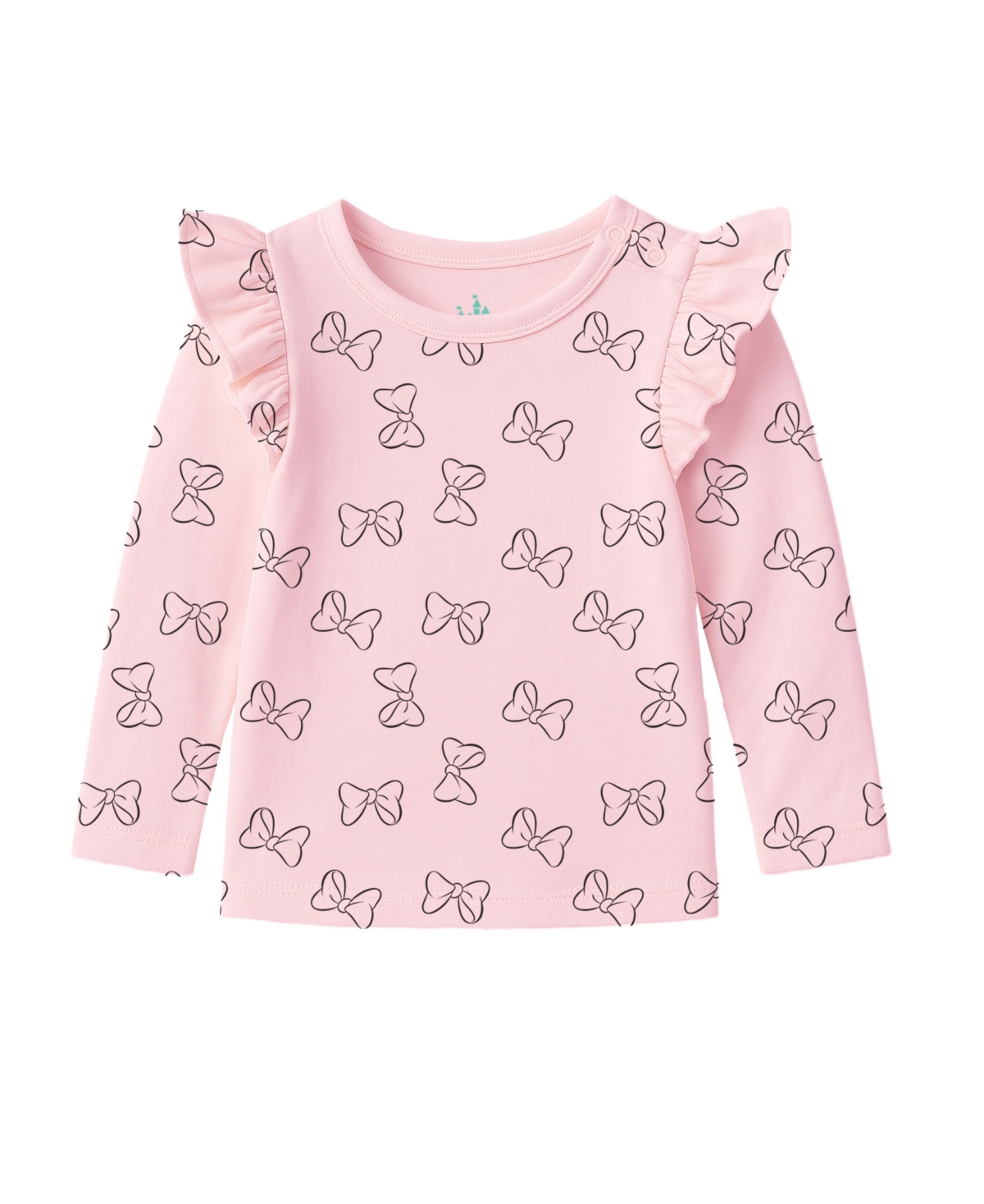 Disney Baby Girls 2-piece Minnie Mouse Overall And Top Set In Pink