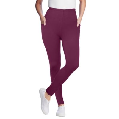 Women's Within Tall Stretch-Cotton Knit Pull-On Pocket Leggings