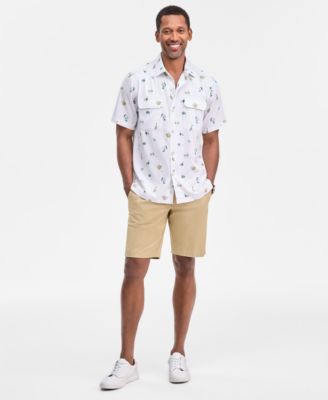 Men's Coastal Ease Petite Tropics Printed Shirt