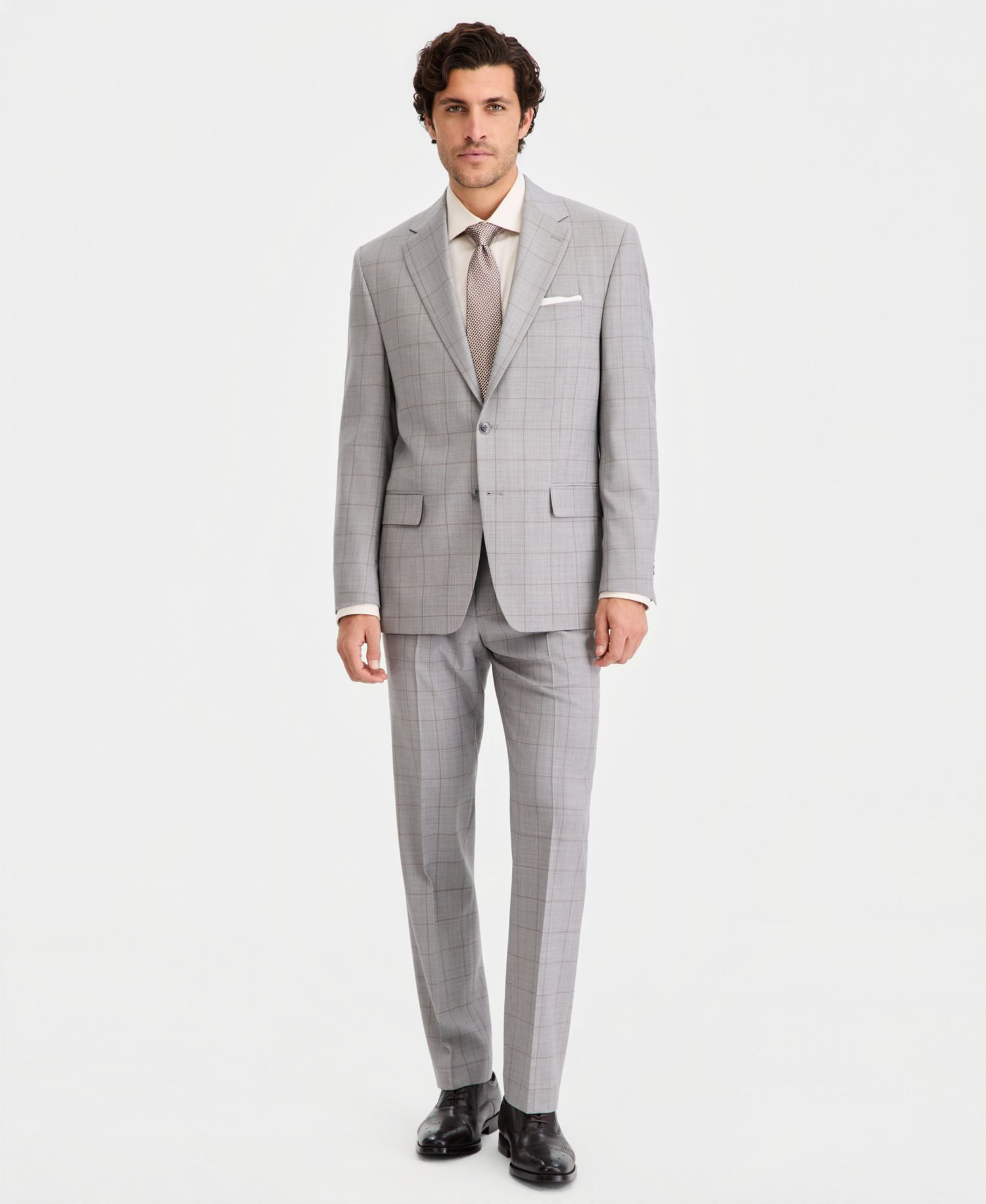 Men's Classic Fit Wool Blend Suit Separates Pant