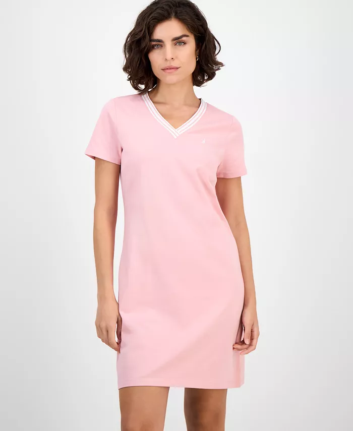 Nautica Women's V-Neck T-Shirt Dress - thumbnail 5