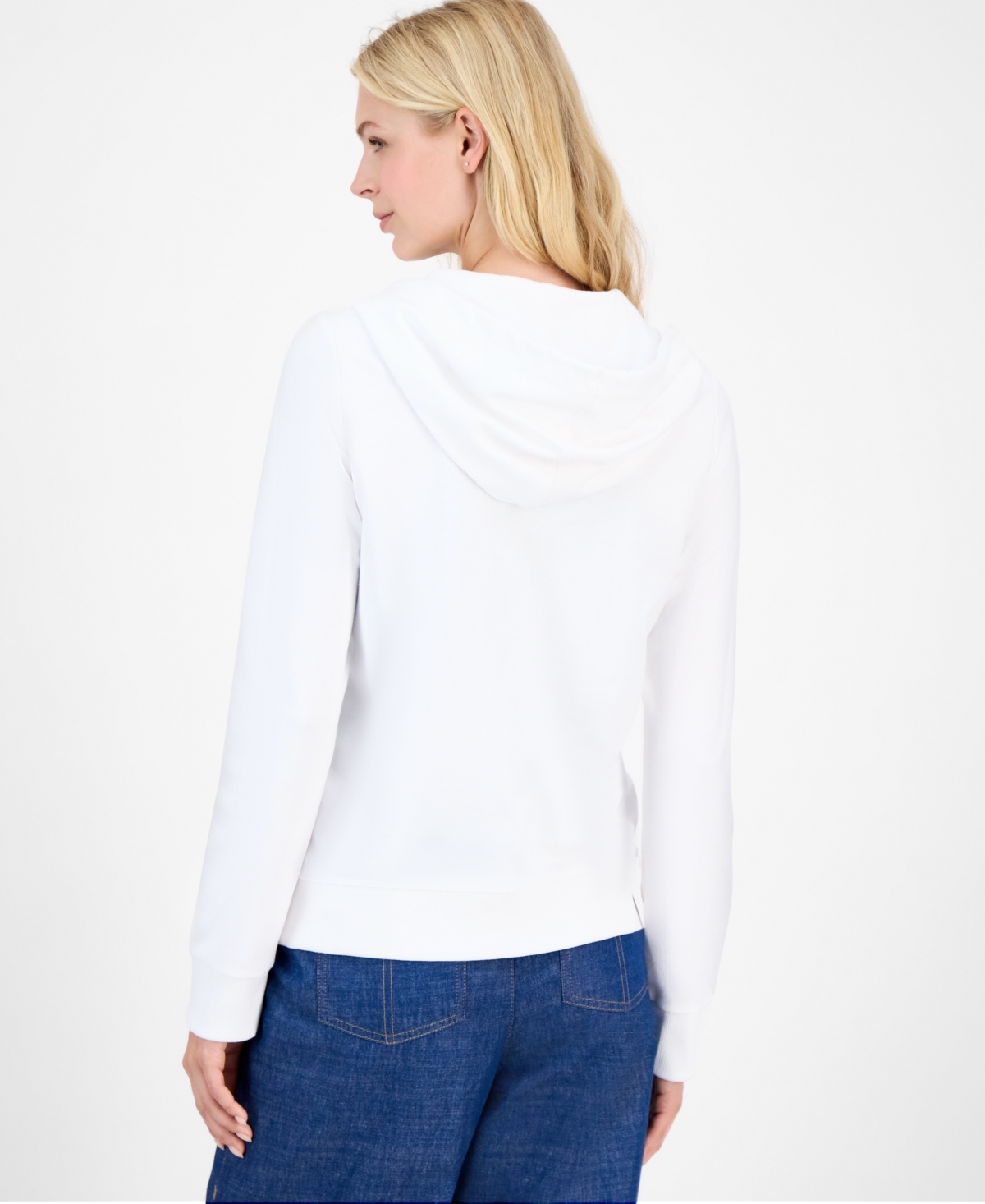 Nautica Jeans Women's Solid Zip-Front Hoodie, Online Only