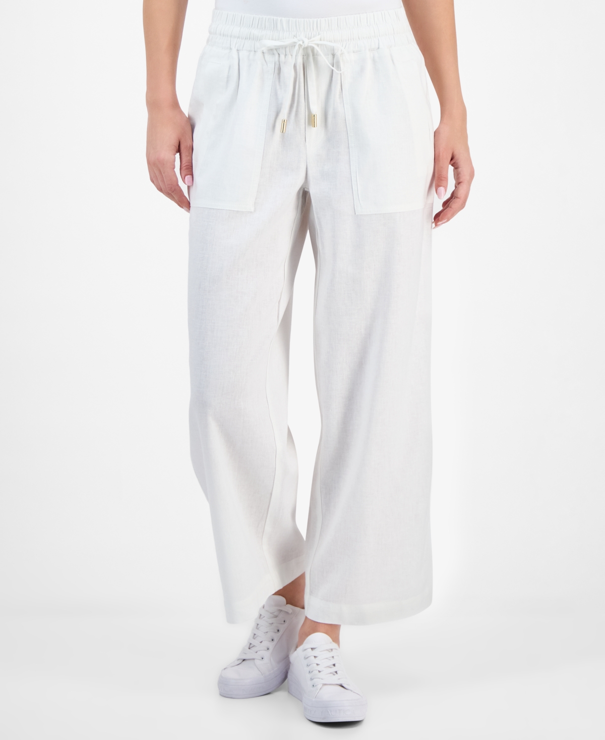 Nautica Jeans Women's Mid-rise Ankle Pants In White