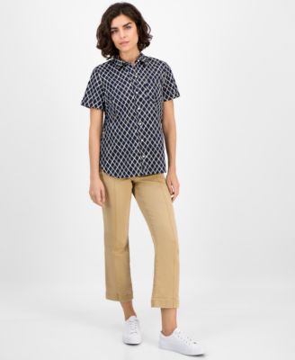 Women's Argyle Dot Camp Shirt