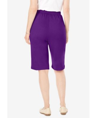 Plus Size 7-Day Knit Bermuda Shorts