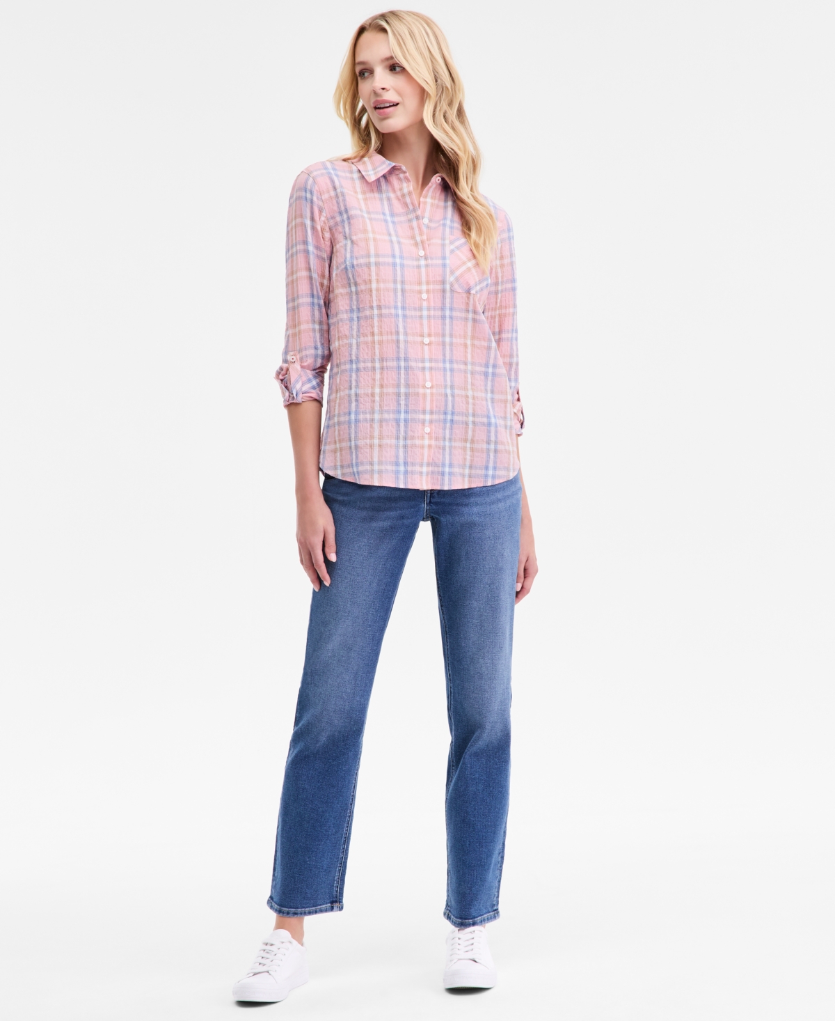 Nautica Jeans Women's Mid-rise Straight Jeans In Blue