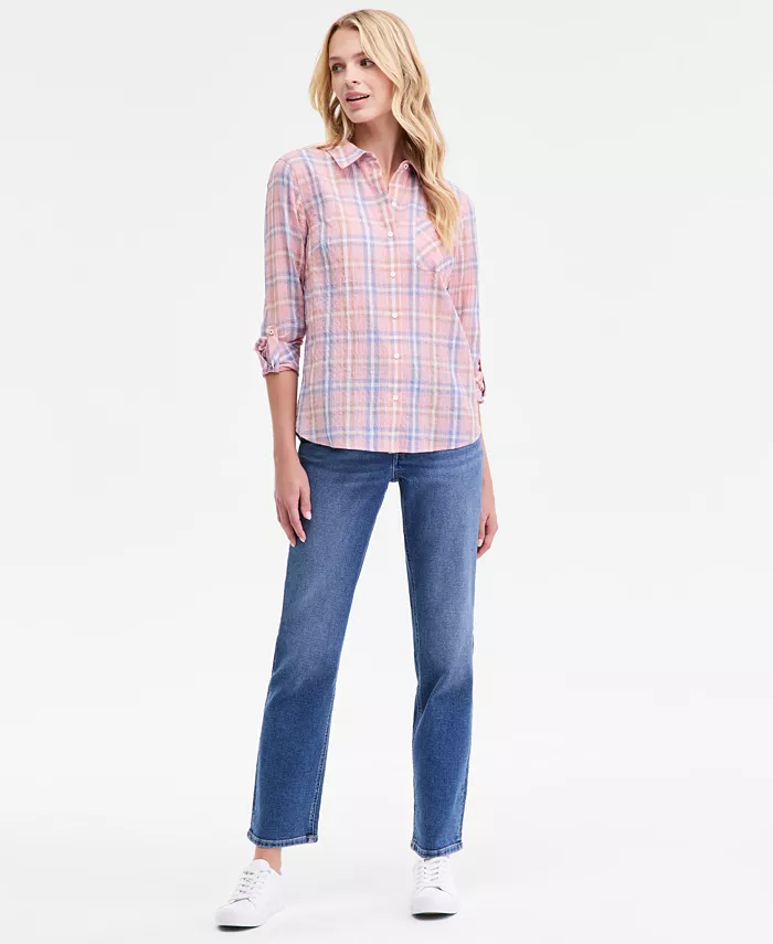 Women's Mid-Rise Bay Straight Jeans - thumbnail 7