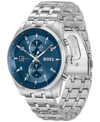 Men's Skytraveller Quartz Fashion Chrono Stainless Steel Watch, 44mm