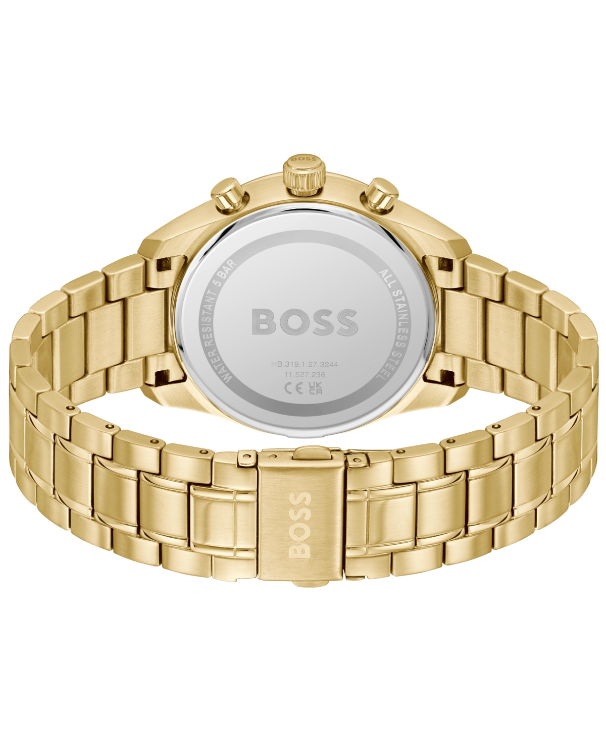 Hugo Boss Boss Grand Prix Chronograph Bracelet Watch, 40mm In Gold