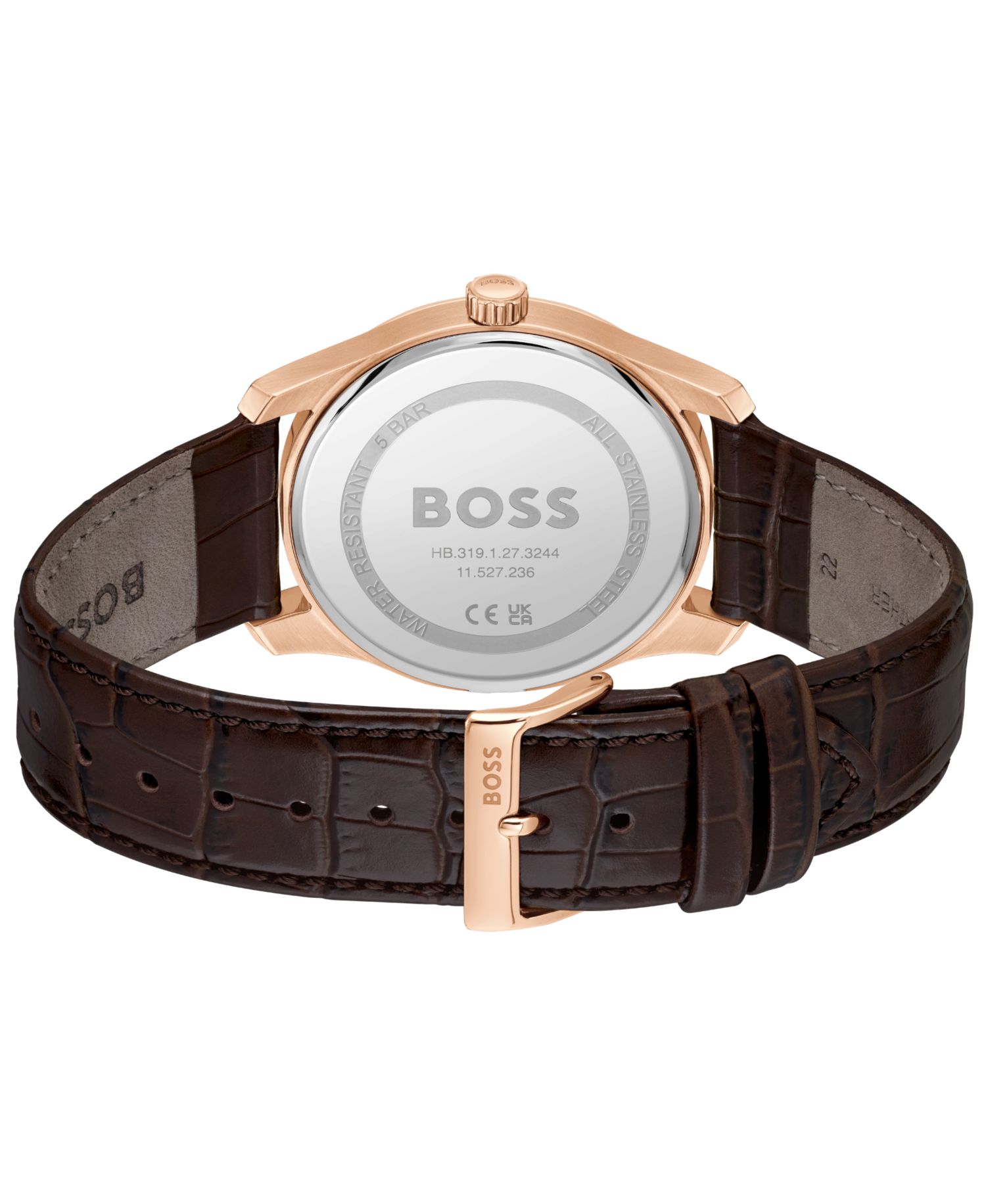 Men's Principle Master Quartz Multifunction Brown Calfskin Watch, 41mm