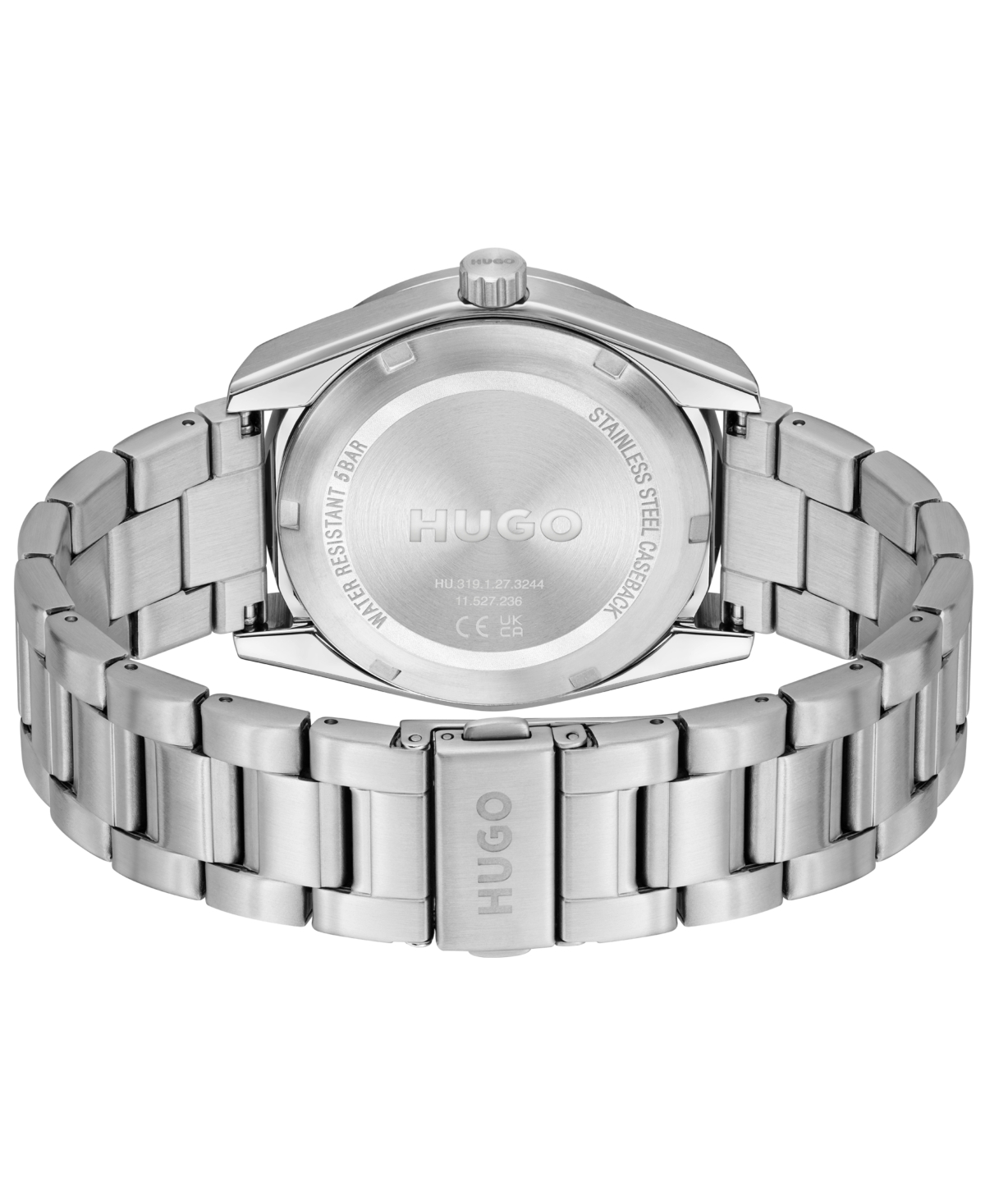 Hugo Boss Men's Bright Sport Quartz Multifunction Stainless Steel Watch, 42mm In Neutral