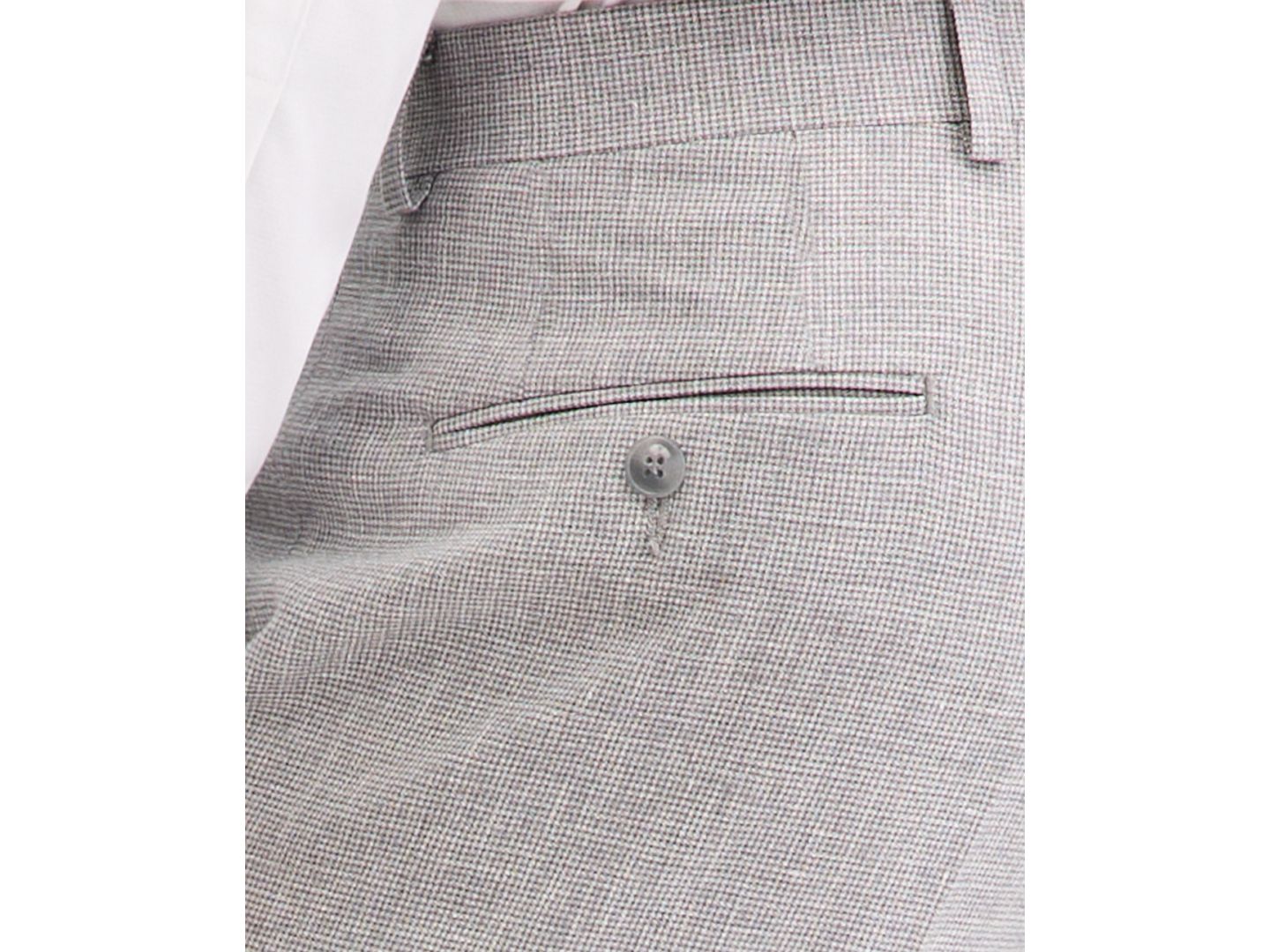 Мужские брюки Michael Kors Classic-Fit Mini Houndstooth Suit Separate, цвет: Светлый серый — фото 5