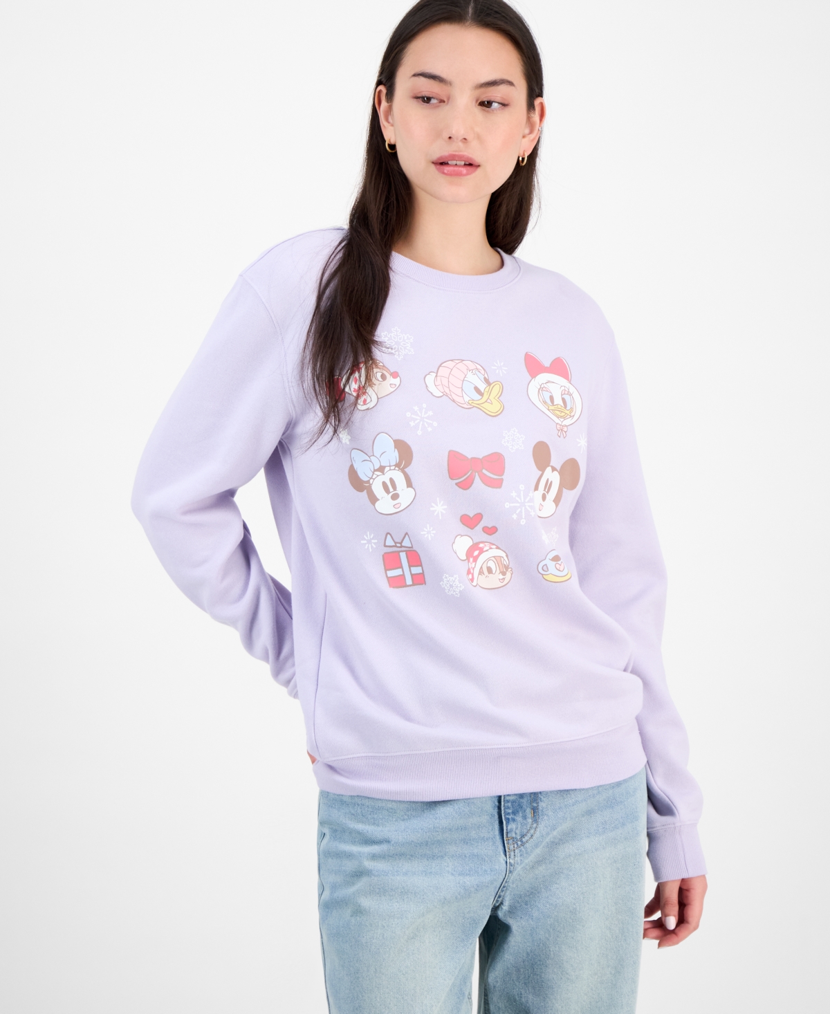 Disney Juniors' Characters Holiday Sweatshirt