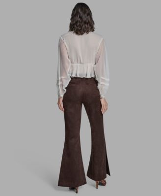 Women's Pinstripe High Rise Pants