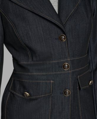 Women's Notch Collar Denim Jacket