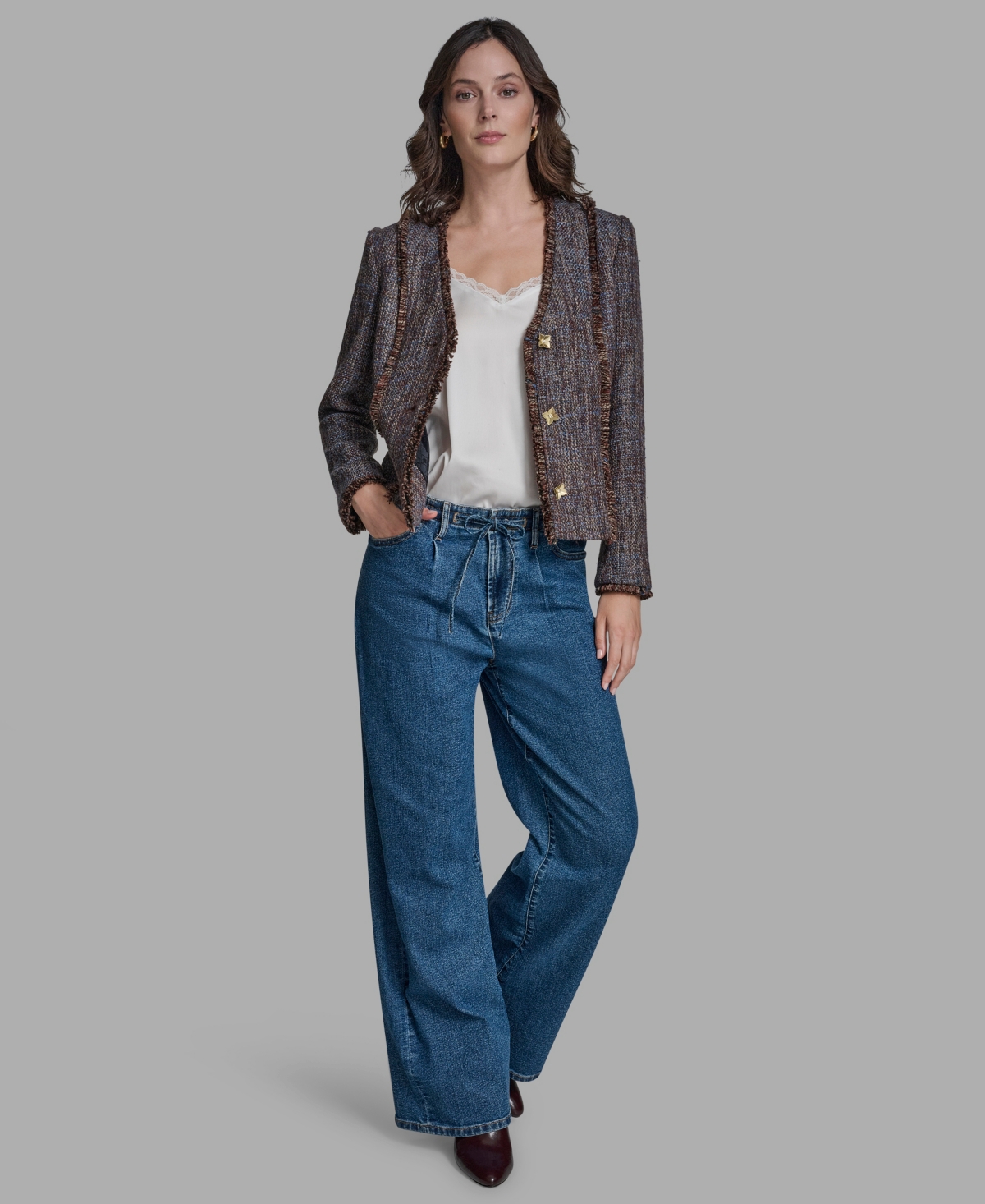 Bcbg Women's Novelty Button-Down Jacket