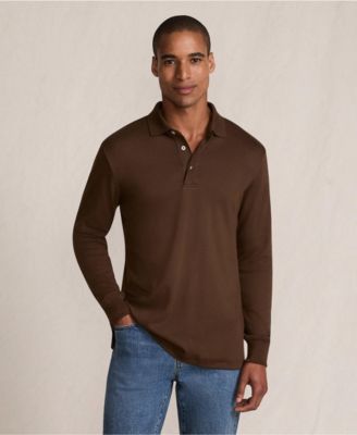 Men's Long Sleeve Cotton Supima Polo Shirt