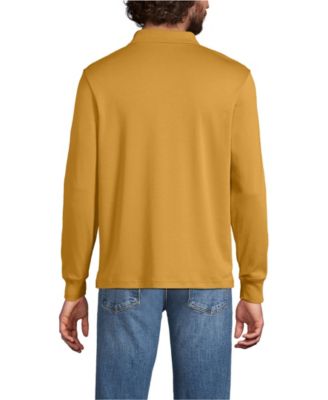Men's Big and Tall Long Sleeve Super Soft Supima Polo Shirt