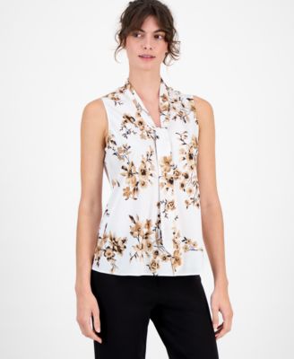 Kasper - Tie-Neck Top