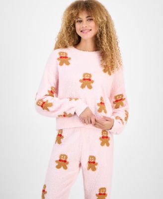 Planet Heart - Juniors' Juniors' Teddy-Knit Long-Sleeve Top