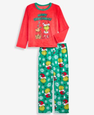 GRINCH - 4-10 Long-Sleeve Fleece Top and Pants, 2-Piece Set