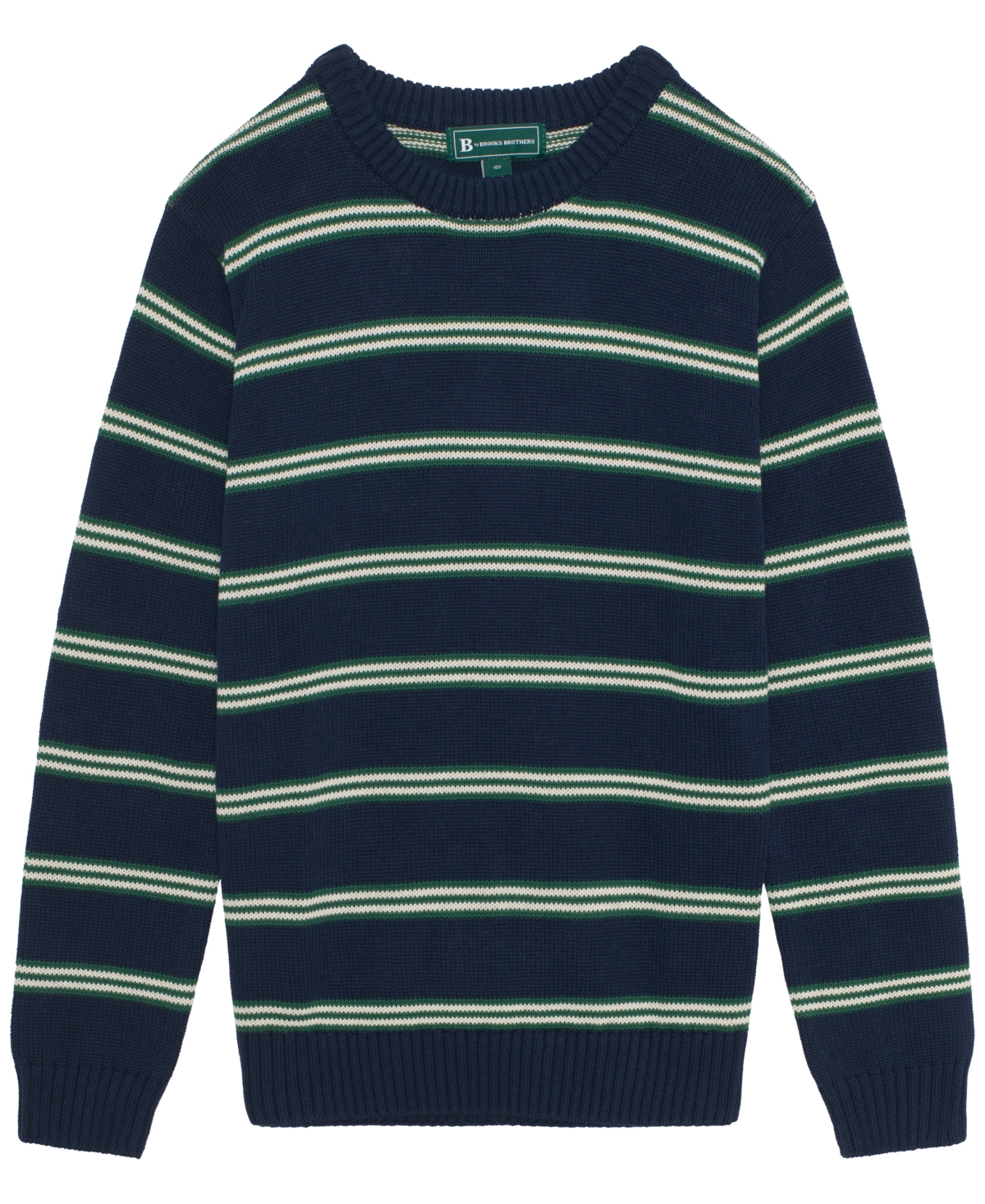 B By Brooks Brothers Big Boys Long Sleeve Knit Sweater