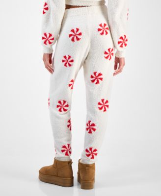 Juniors' Teddy-Knit Jogger Pants