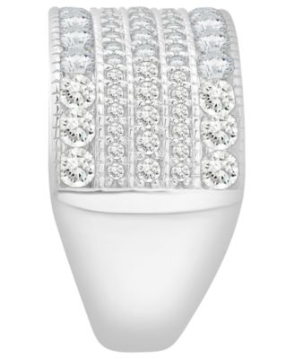 Diamond Multi-Row Statement Ring (2 ct. t.w.) in 14K White Gold, Exclusive