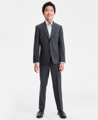 Boys' Single Breasted Pinstripe Jacket