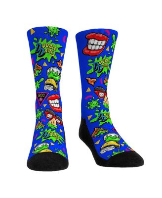Rock Em Socks - Men's and Women's Double Dare All-Over Icons Crew Socks