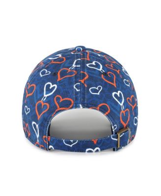 Big Girls Navy Houston Astros Mural Clean Up Adjustable Hat