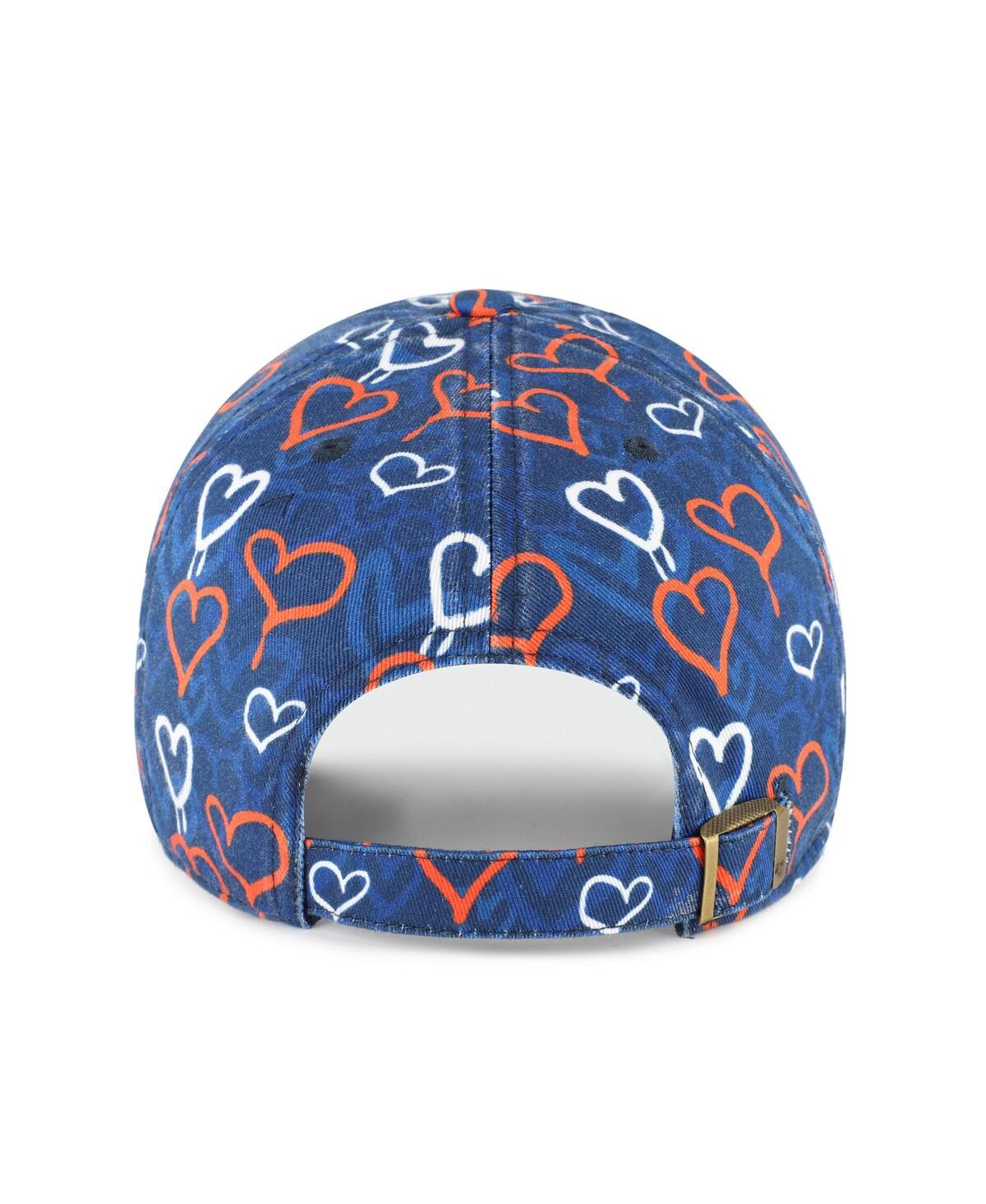 47 Brand Girls Toddler Navy Denver Broncos Mural Clean Up Adjustable Hat In Blue