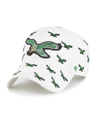 Men's and Women's White Philadelphia Eagles Confetti Clean Up Adjustable Hat