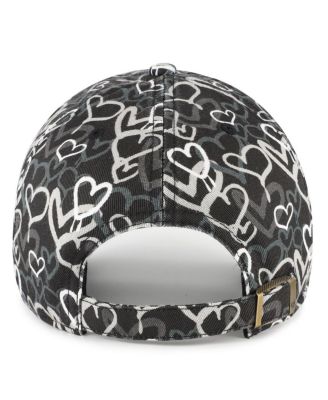 Big Girls Black Las Vegas Raiders Mural Clean Up Adjustable Hat