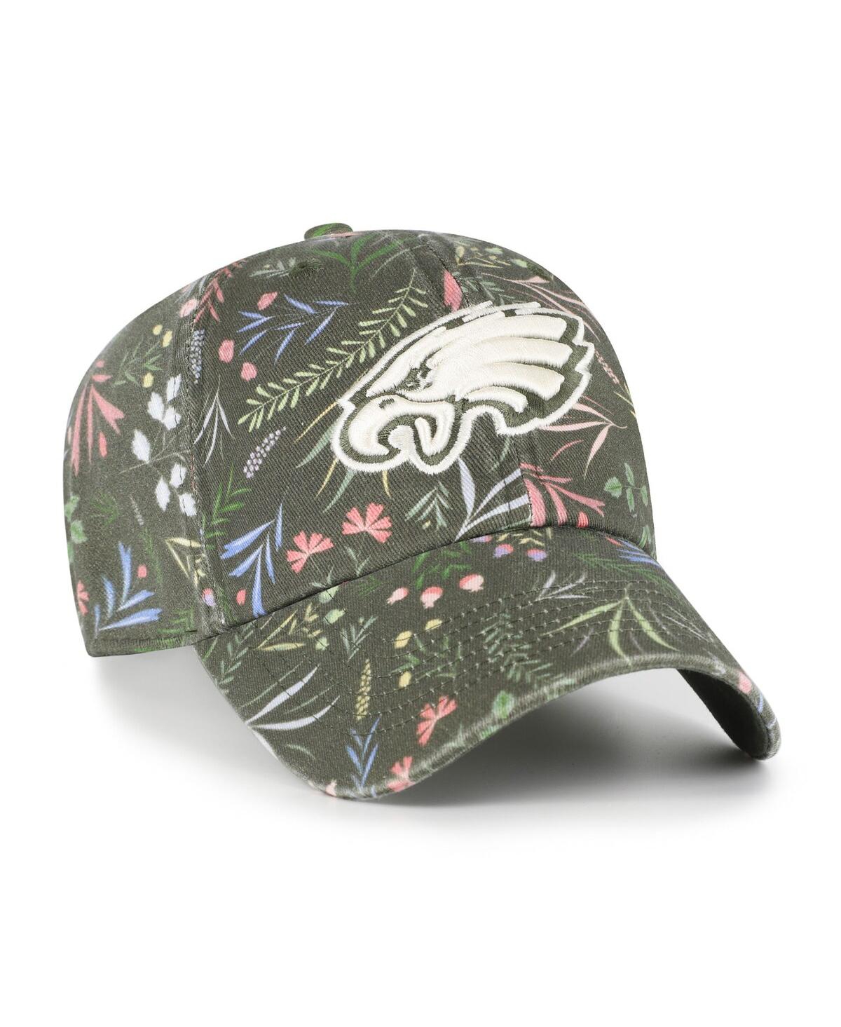 47 Brand Women's Green Philadelphia Eagles Verbena Clean Up Adjustable Hat In Green