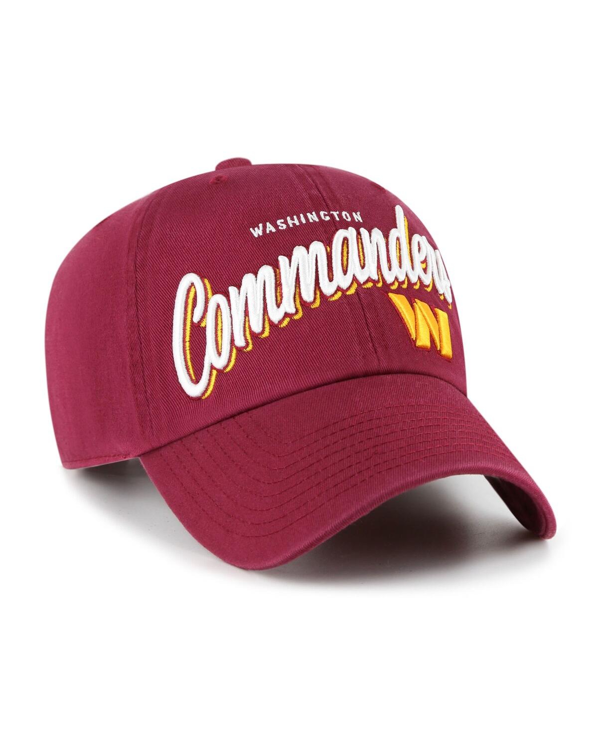 47 Brand Women's Burgundy Washington Commanders Ariana Clean Up Adjustable Hat In Burgundy