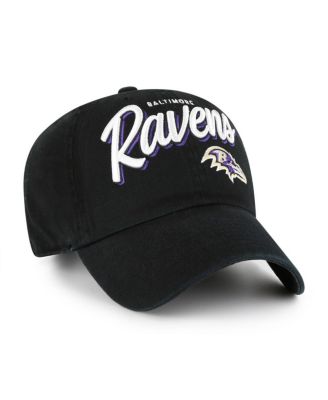 Women's Black Baltimore Ravens Ariana Clean Up Adjustable Hat
