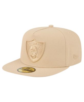 New Era - Men's&nbsp;Light Beige Las Vegas Raiders Color Pack A-Frame 59FIFTY Fitted Hat