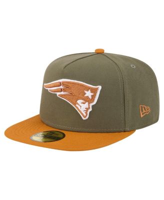 New Era - Men's&nbsp;Olive/Brown New England Patriots Color Pack A-Frame 59FIFTY Fitted Hat