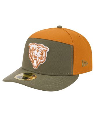 New Era - Men's&nbsp;Olive/Brown Chicago Bears Two-Tone Color Pack Split Panel 59FIFTY Fitted Hat
