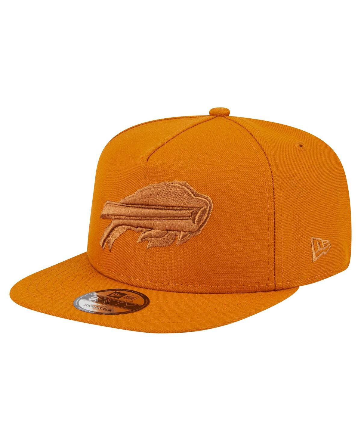 New Era Men'sâ Brown Buffalo Bills Color Pack A-frame 9fifty Snapback Hat In Orange