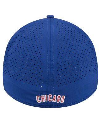Men's Royal Chicago Cubs 39THIRTY A-Frame Perforated Flex Hat
