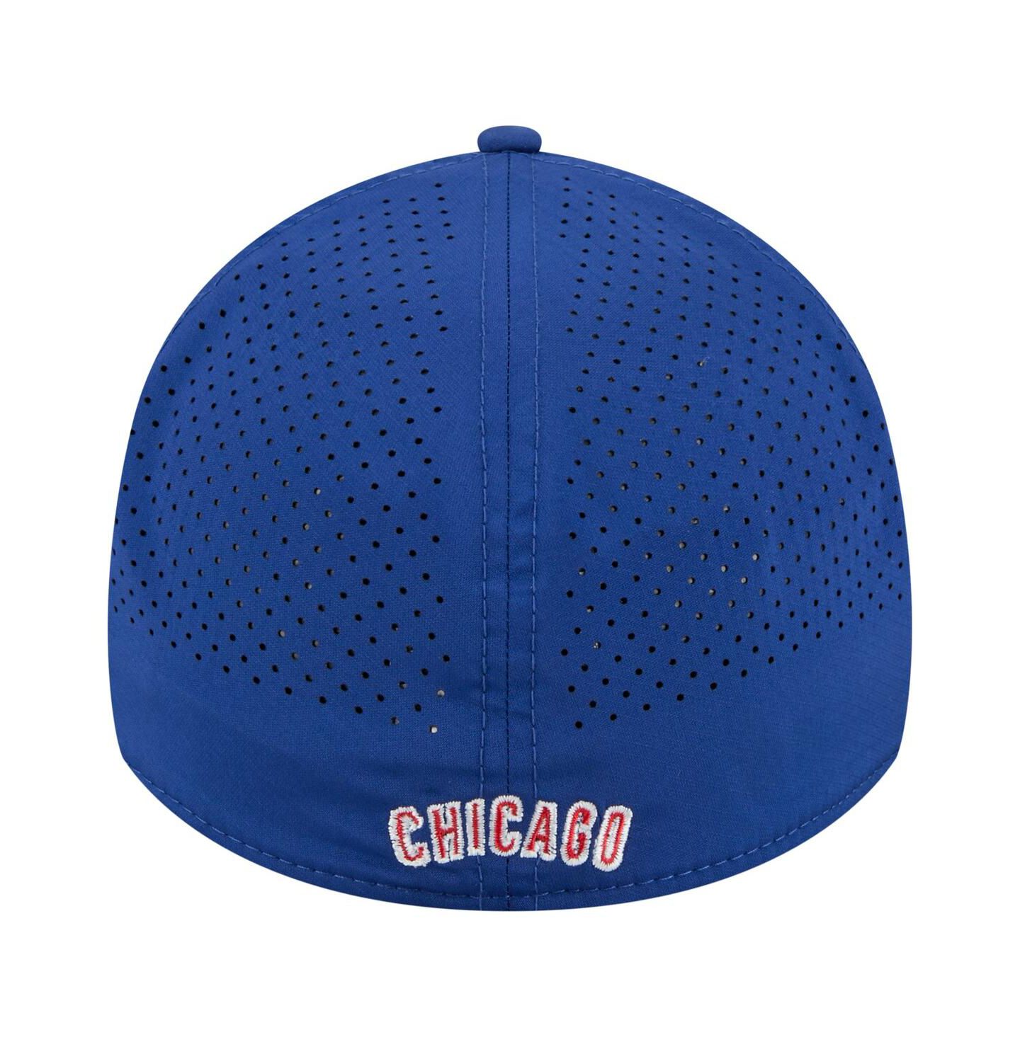 Мужская кепка New Era Royal Chicago Cubs 39THIRTY A-Frame Perforated Flex Hat — фото 4
